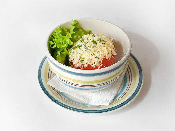 Брынза - Помидор, фаршированный сыром