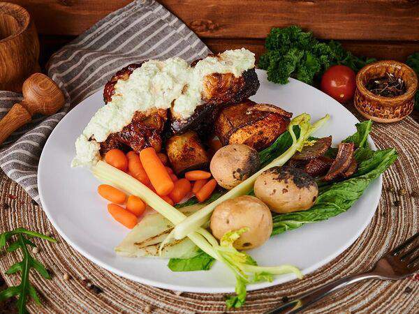 Пикник - Мраморное ребро с печеной капустой