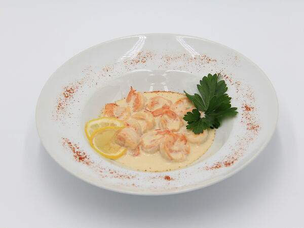 Роллбери - Креветки тигровые в сливочном соусе