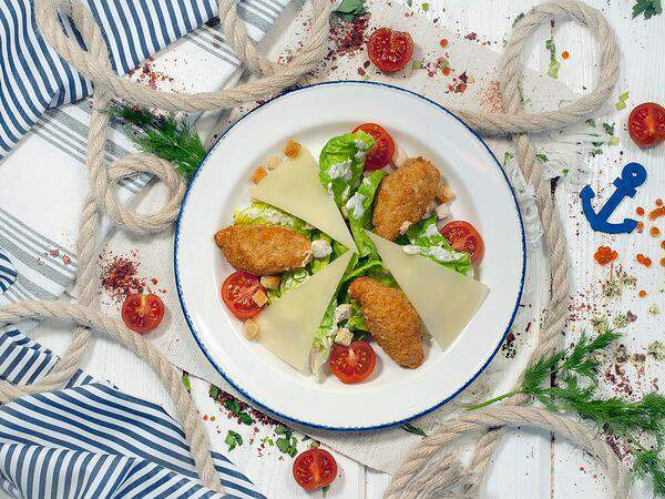 Таки да! - Салат с мини-котлетами по-киевски