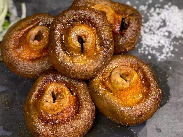 Шашлык тандыр - Грибы на мангале