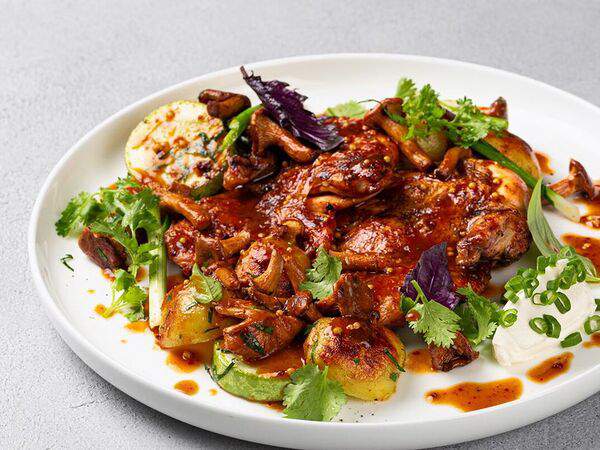 Кофемания - Целый цыплёнок с лисичками