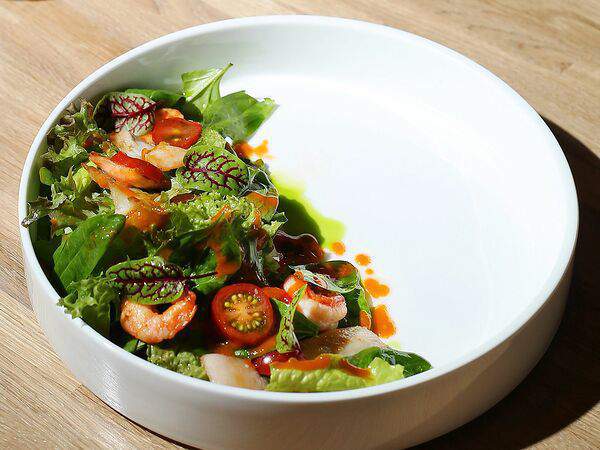 Агата - Креветки и кальмар с зеленью