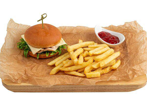 Кадриль - Мини-бургеры с куриным филе и картошечкой фри