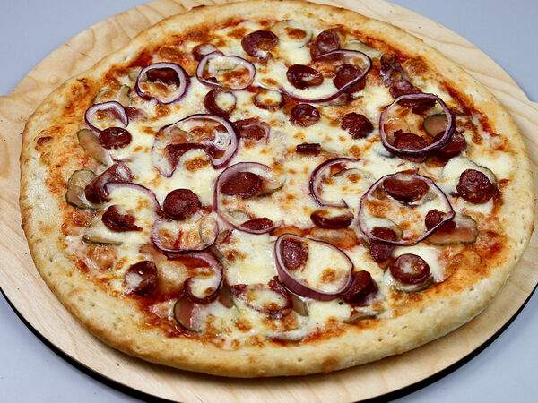 Зачёт Пицца & Бургеры - Пицца с охотничьими колбасками