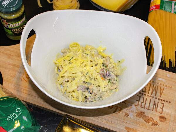 О2 кафе - Феттуччине с морепродуктами