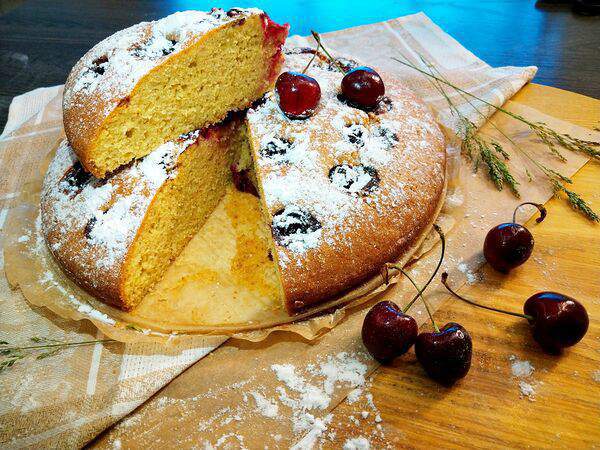 Домашняя пекарня - Пирог Швейцарский вишневый