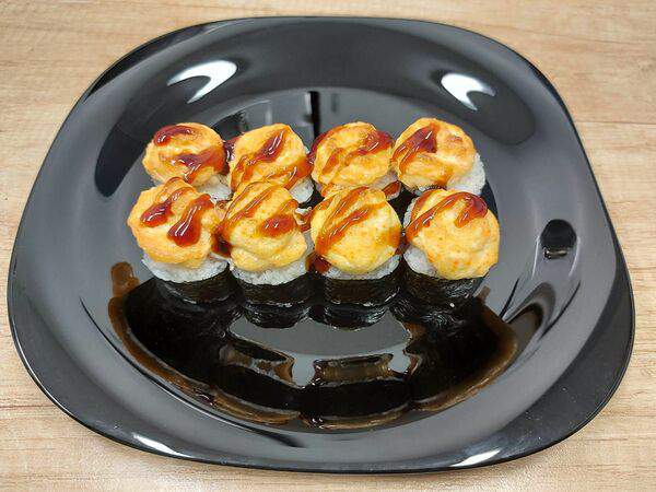 Cуши-соро - Запеченный ролл с креветкой