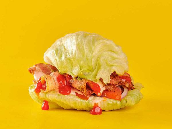 KaifBurger - Кайфбургер Барбекю в Америке куриный в салате