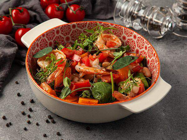 Барбошко - Салат с бататом и креветками