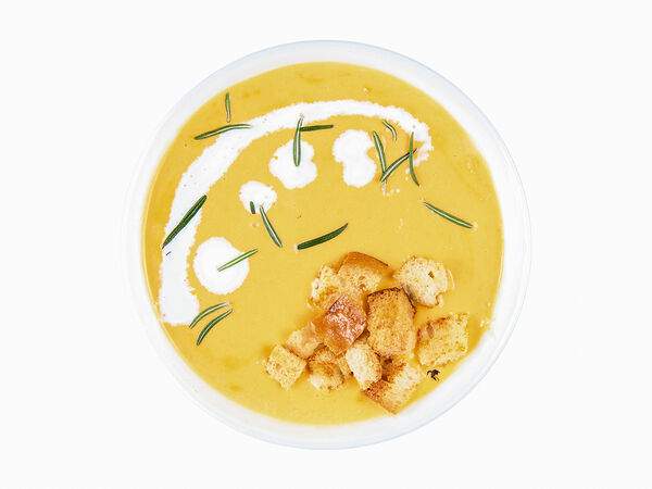 Мандарин - Суп-крем Тыквенный с гренками