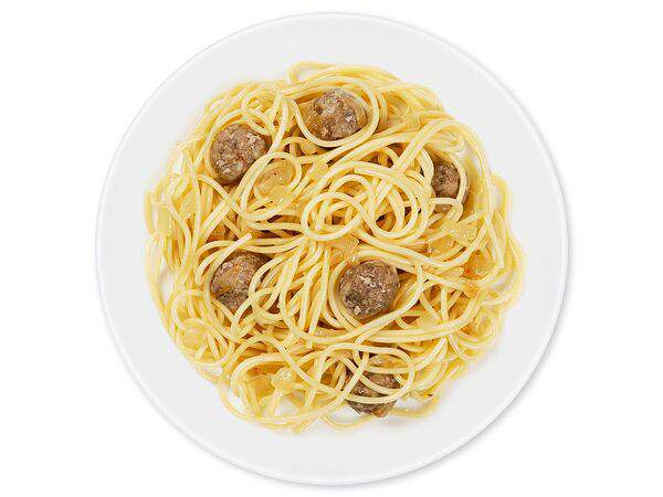 #СТОЛОВАЯ - Спагетти с фрикадельками из говядины и свинины