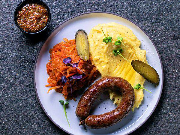 Чайхона №1 Братьев Васильчуков - Колбаска с картофельным пюре