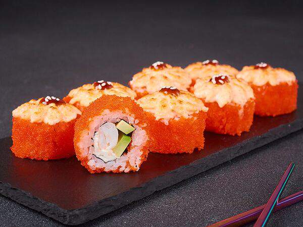 СушиСет - Ролл Запеченный сырный с тигровой креветкой