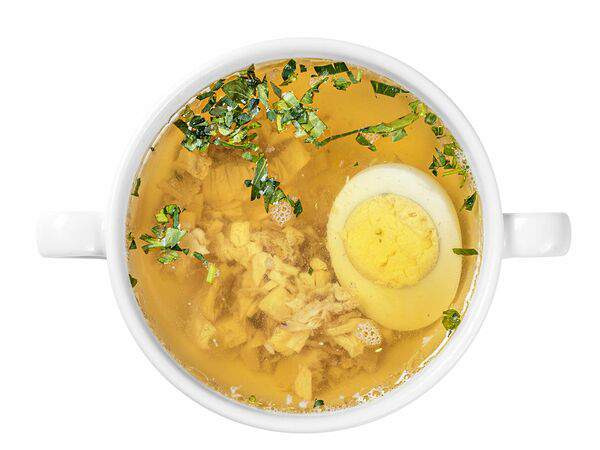 Петрушка - Бульон куриный с яйцом