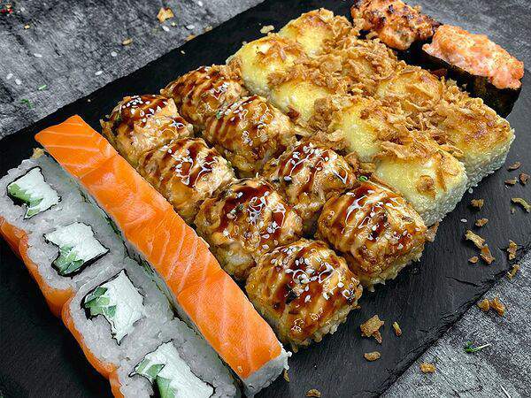 Мука и рис - Сет Чит мил и 2 гункана