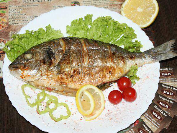 Мангал & Бар - Форель радужная на мангале с овощами