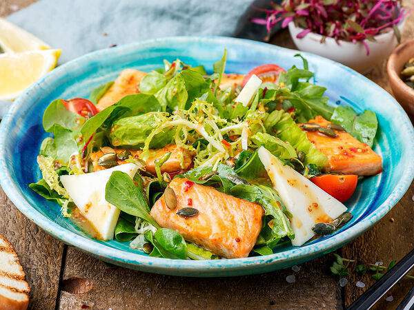 Пряности & Радости - Салат Теплый с лососем