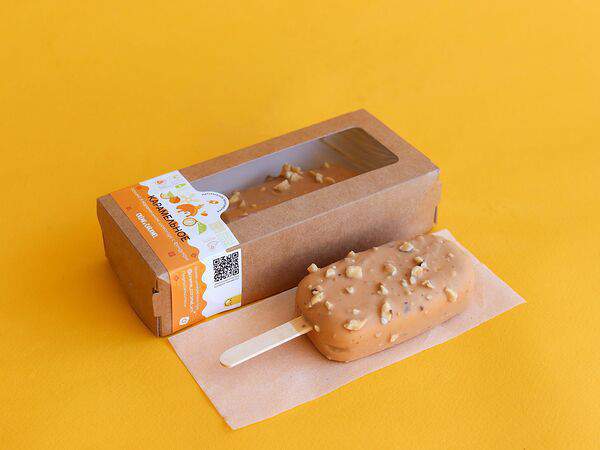 Натуральное мороженое Creme & Caramel - Эскимо Карамельное в карамельном шоколаде