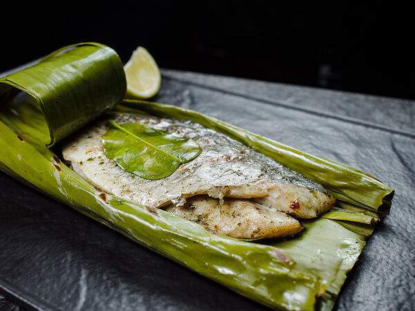 Gray Goose cafe - Дорада печёная с лемонграссом и тайским базиликом