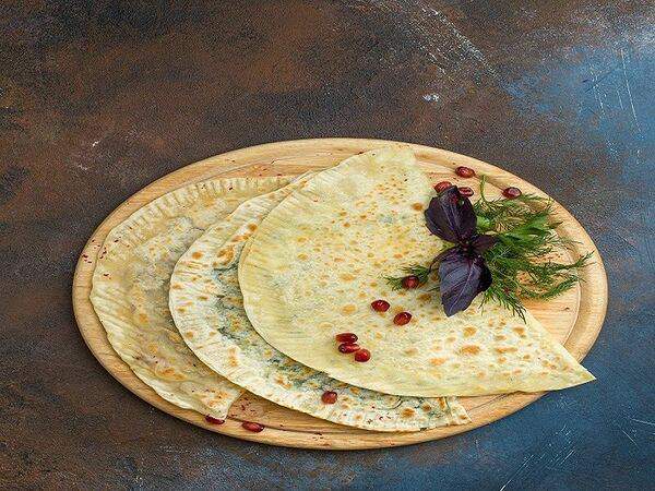 Счастье - Кутаб с зеленью и шпинатом