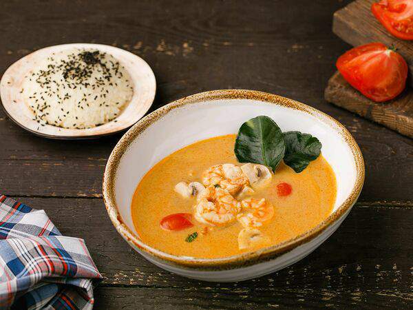 К папе на Pizza - Том Ям с креветками