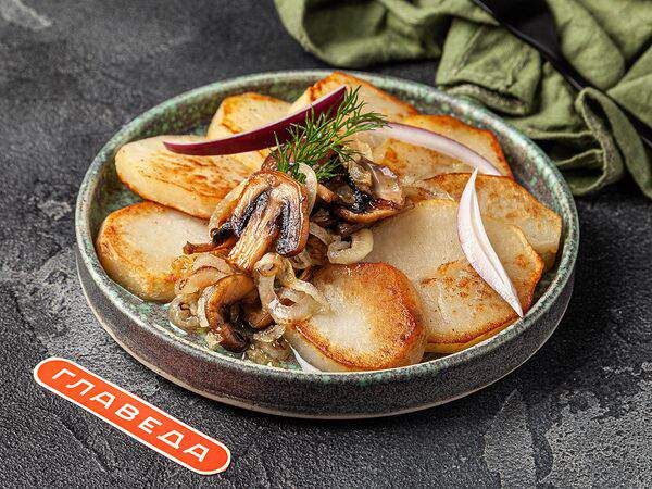 ГлавЕда - Картофель жаренный с грибами