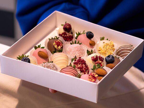 Labberry клубника в шоколаде - Набор 16 клубник в шоколаде (Америка)