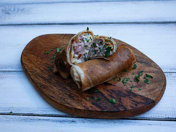 Cookushka coffee - Блины с ветчиной и сыром