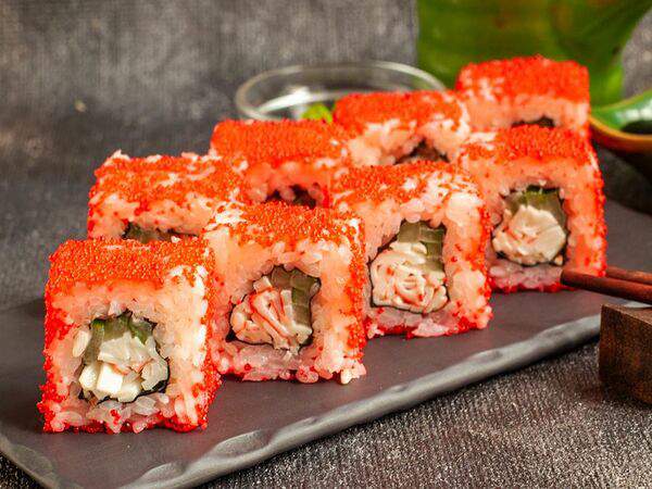 Большие Тарелки - Калифорния Снежный краб в икре