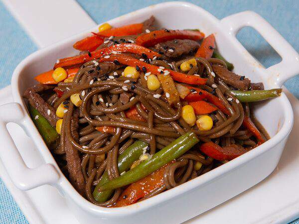 Акварель - Соба с вырезкой из говядины