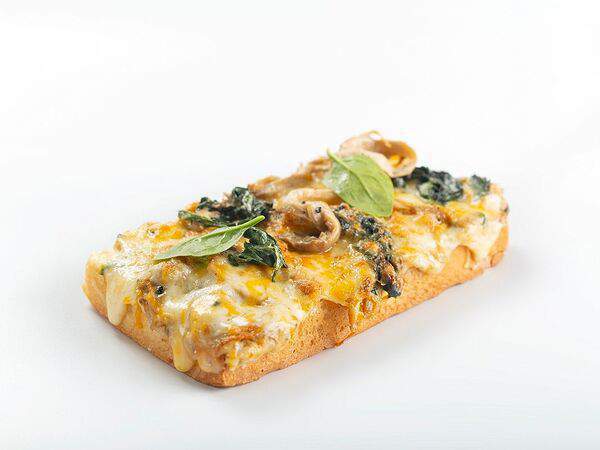 KlickKafe - Мини-пицца с грибами и шпинатом