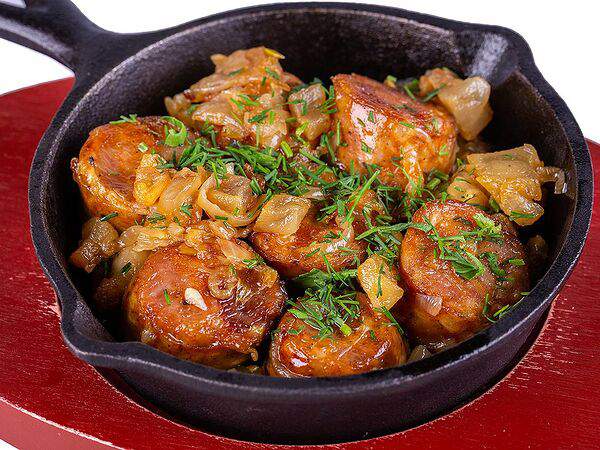 Казачок - Колбаса домашняя томлёная в печи с луком и шкварками