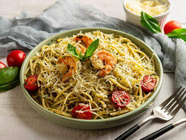 Здрасьте! Нам по пасте! - Спагетти с тигровыми креветками