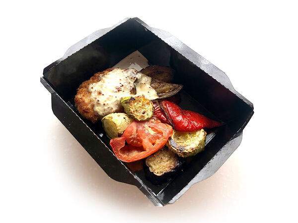 Библиотека №1 - Куриная котлета с овощами гриль