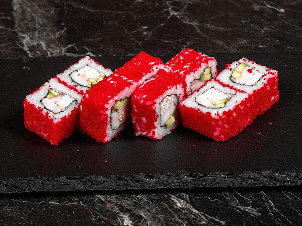 Суши кушай - Ролл Калифорния с креветкой