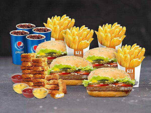 Royal Burger - Большой сет на комнанию