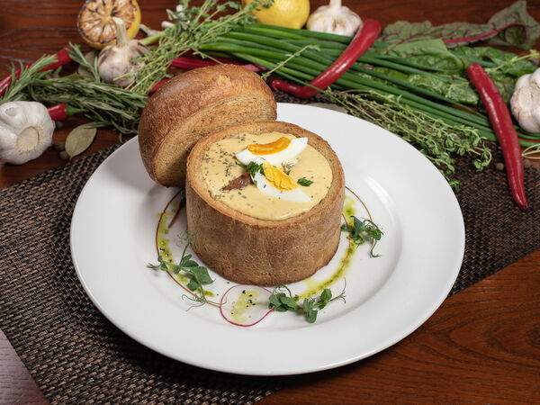 Британника - Британский пивной суп в хлебе