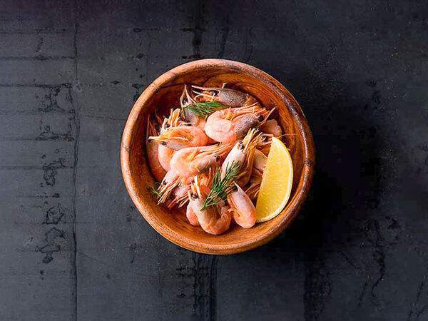 Рис - Креветки пивные отварные