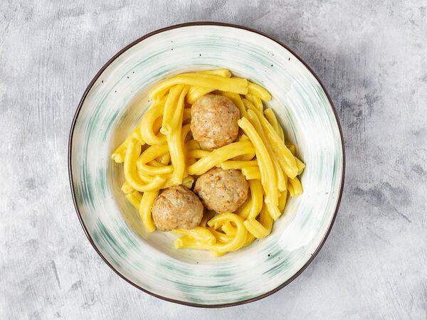 Пшеничный кот - Митболы индейки с макарошками