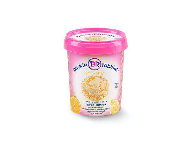 Баскин Роббинс, мороженое - Пинта Цитрус и Витамин
