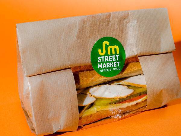 Street Market Food&Coffee - Чиабатта с курицей и овощами