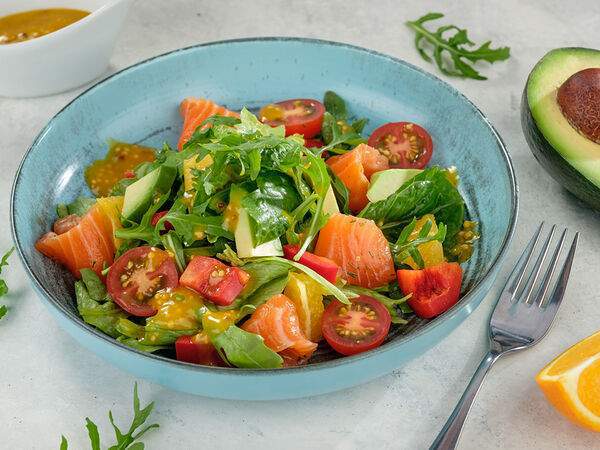 Япона мама - Салат Зеленый с лососем