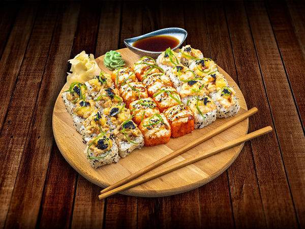 Тук-тук панда - Сет опалённых роллов