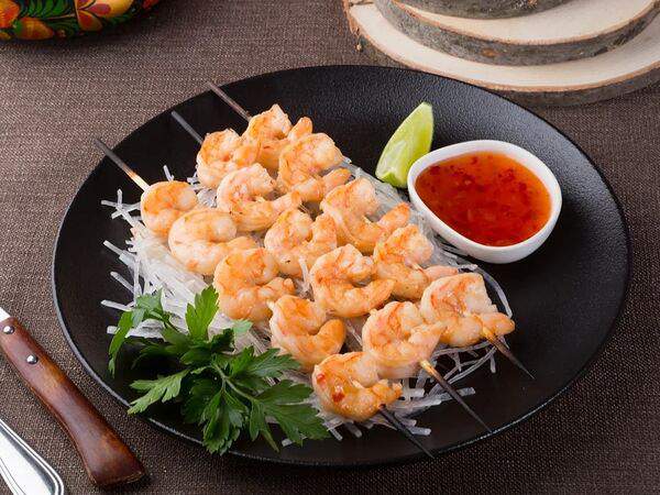 Щепка - Креветки гриль