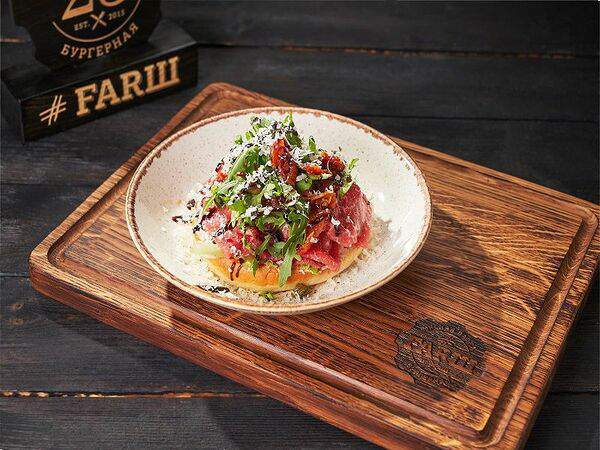 #FARШ - Брускетта с карпаччо