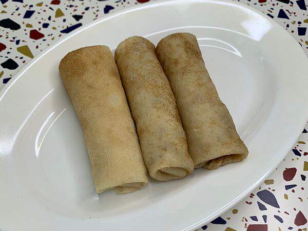 Домашняя кухня - Блины с сыром и чесноком