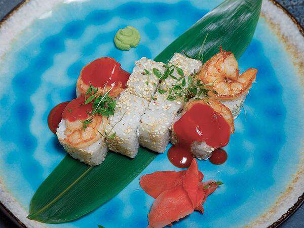 Pro Azia - Ролл с угрем и острой креветкой