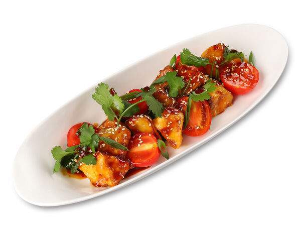 Чебуречная Брынза - Салат с карамельными баклажанами