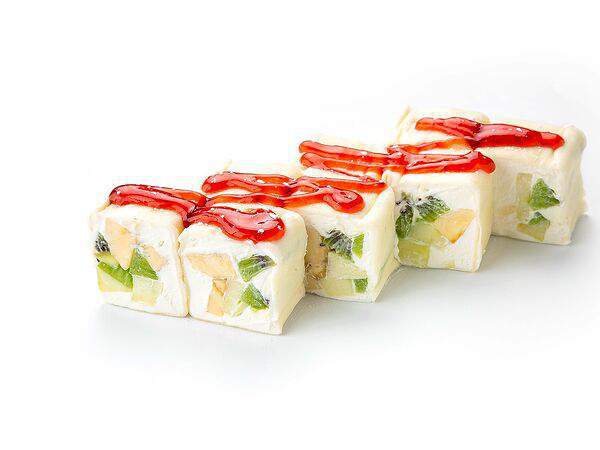 Суши Шоп - Сладкий ролл с клубничным соусом